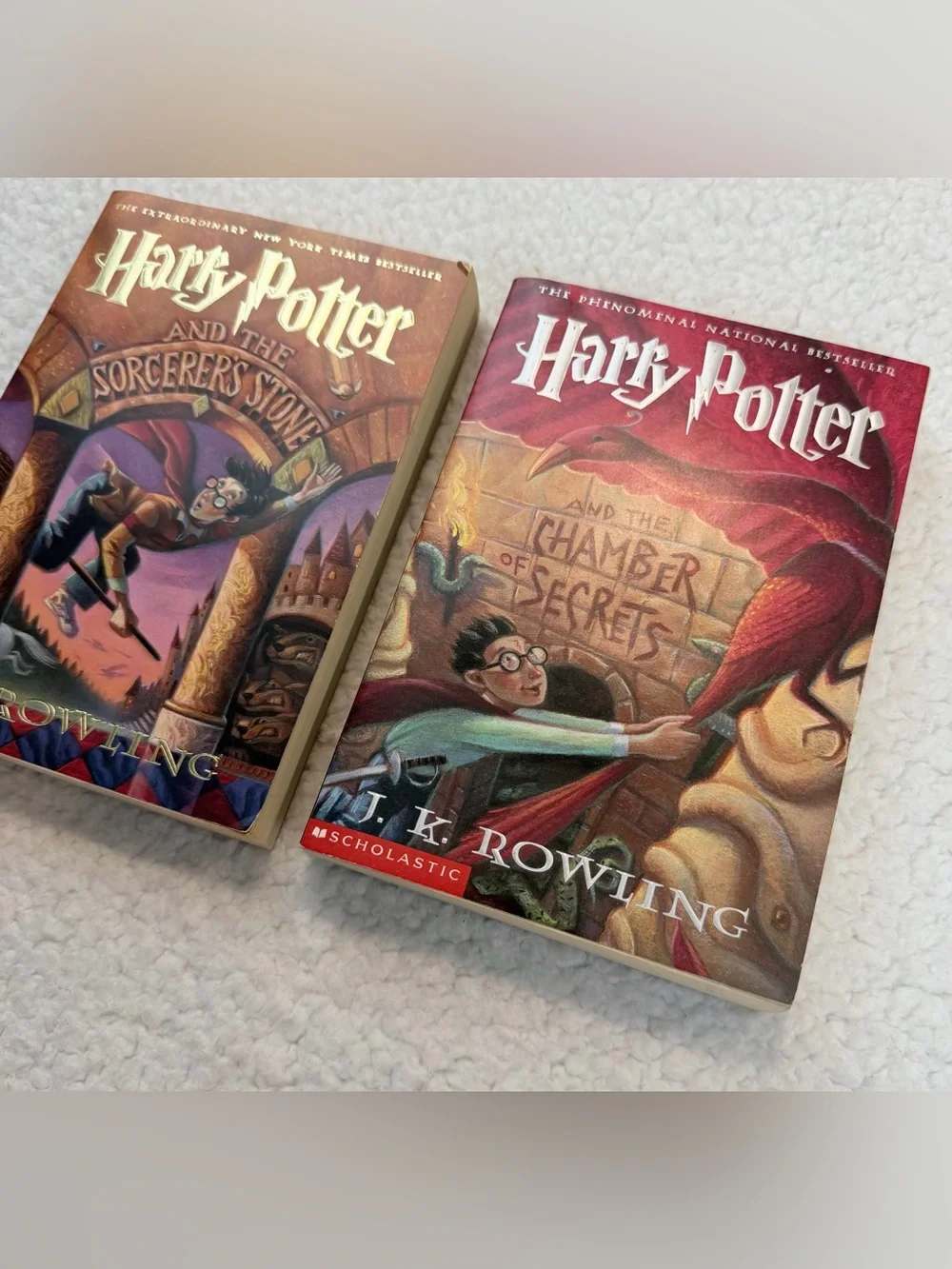 (VTG) HARRY POTTER • Sorcerer’s Stone & Chamber of Secrets Paperback Set, OS